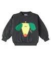 Bobo Choses Grey Sweatshirt For Kids With Dog Print In Grey