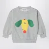 Bobo Choses Happy Dog Gray Sweatshirt In Grey