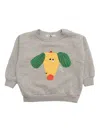 Bobo Choses Happy Dog Sweatshirt In Grey