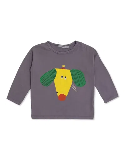 Bobo Choses Babies' Happy Dog T-shirt In Purple