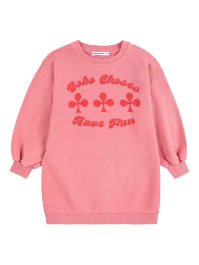 Bobo Choses Kids' Have Fun Dress In Pink