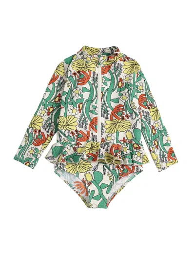 Bobo Choses Herbalist Mini Swim Overall In Multicolour