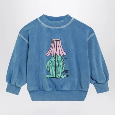Bobo Choses Hidden Monster Cotton Sweatshirt For Women In Blue
