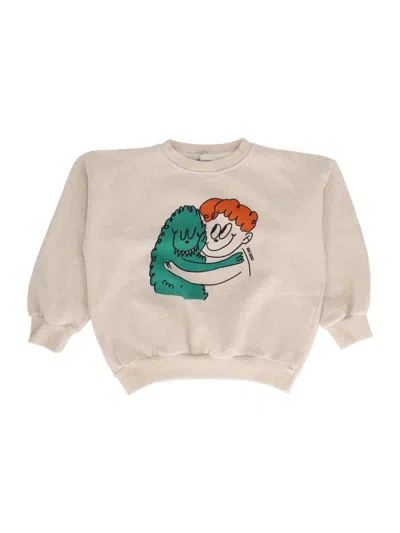 Bobo Choses Kids' Hug Hairy Monster Sweatshirt In Neutral