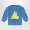 Bobo Choses Hug Me Bear Light Blue Sweatshirt In Blue