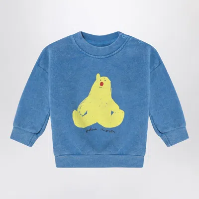 Bobo Choses Hug Me Bear Light Blue Sweatshirt