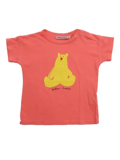 Bobo Choses Hug Me Bear T Shirt In Red