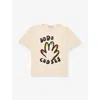 Bobo Choses Offwhite Bhigh Five Graphic-print Cotton T-shirt 2 In Neutral