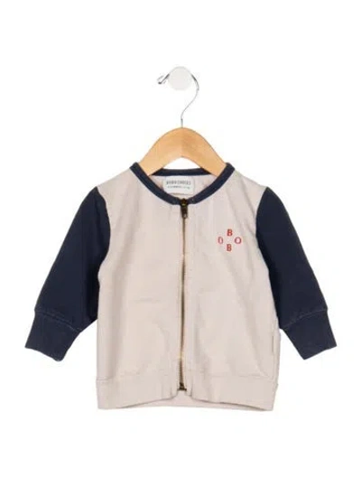 Pre-owned Bobo Choses Babies' Infant Boys Branded Embroidered Jacket In Neutrals