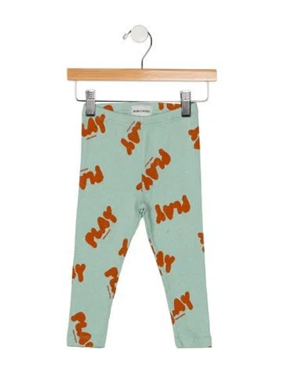 Pre-owned Bobo Choses Babies' Infant Boys Branded Pattern Printed Pants In Blue