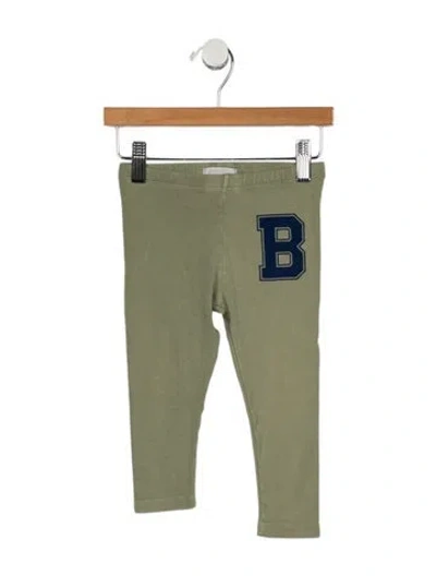 Pre-owned Bobo Choses Babies' Infant Boys Branded Pattern Printed Sweatpants In Green