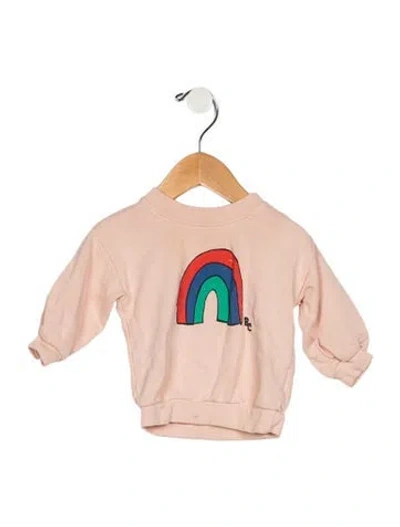 Pre-owned Bobo Choses Babies' Infant Boys Printed Rainbow Lng Sleeve Sweatshirt In Pink