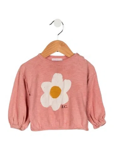 Pre-owned Bobo Choses Babies' Infant Girls' Graphic Long Sleeve Shirt In Pink