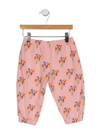 Pre-owned Bobo Choses Babies' Infant Girls Pattern Printed Sweatpants In Pink