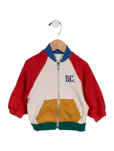 Pre-owned Bobo Choses Babies' Infants Boys' Logo Print  Zip-up Sweatshirt In Neutrals