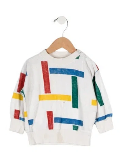 Pre-owned Bobo Choses Babies' Infants Girls Long Sleeve Top In White