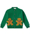 Bobo Choses Intarsia Cardigan In Green