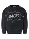 Bobo Choses Grey Sweatshirt For Kids With Writing In Grey
