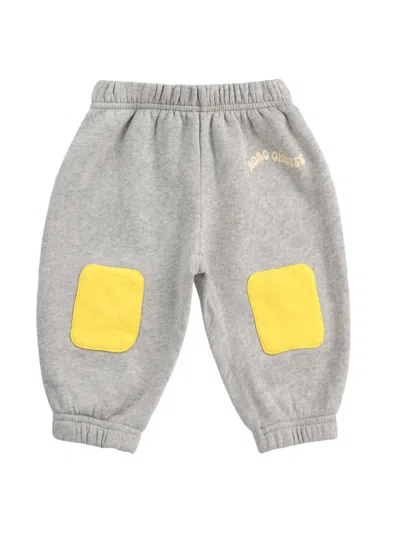 Bobo Choses Babies' Jogging Pants With Patches In Grey