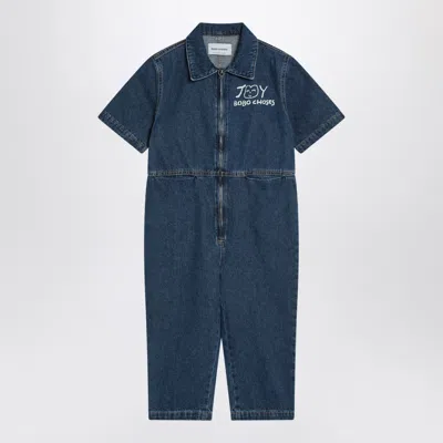 Bobo Choses Joy Denim Jumpsuit In Blue