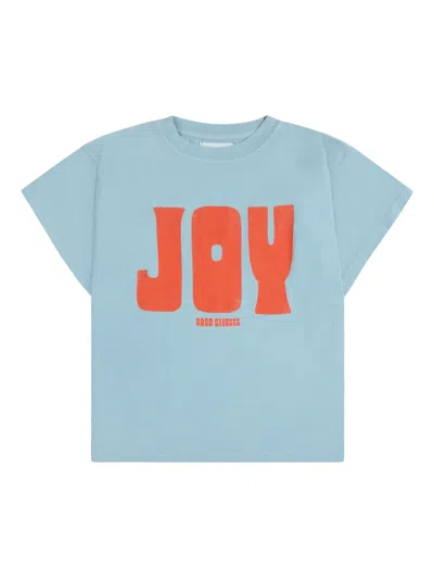 Bobo Choses Kids' Joy-print T-shirt In Grey