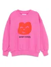 Bobo Choses Joyful Face Graphic-print Relaxed-fit Organic-cotton Sweatshirt 2-9 Years Fuchsi In Pink