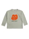 Bobo Choses Joyful Face T-shirt In Grey
