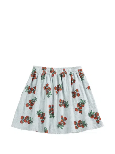 Bobo Choses Kids' Juicy Tomatoes Elasticated Skirt In Blue