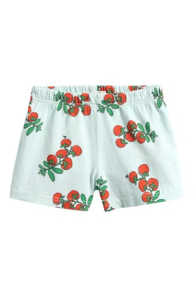 Bobo Choses Babies'  Juicy Tomatoes Organic Cotton Shorts In Blue