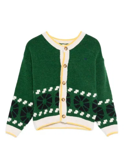 Bobo Choses Kaleidoscope Cardigan For Girls In Green