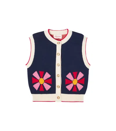 Bobo Choses Kids' Kaleidoscope Cotton Vest In Black