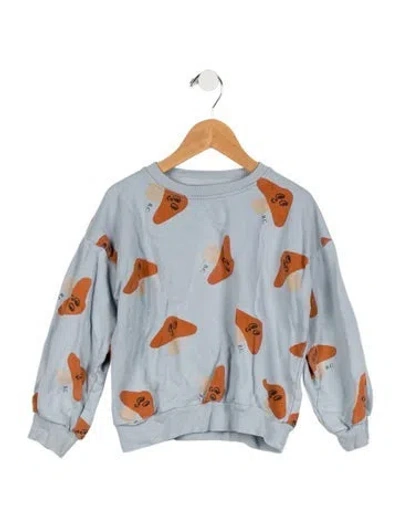Pre-owned Bobo Choses Kids Boy's Blue Graphic Sweatshirt