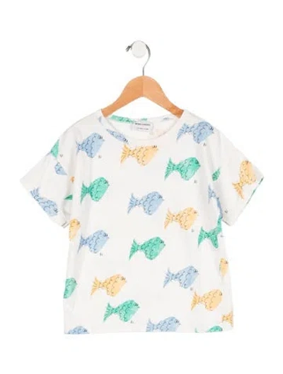Pre-owned Bobo Choses Kids Boys' Fish Patterned T-shirt In White