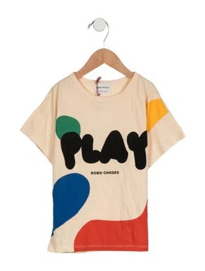 Pre-owned Bobo Choses Babies' Kids Boys Graphic Print T-shirt In Yellow