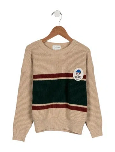 Pre-owned Bobo Choses Kids Boys Knitted Sweater In Neutrals