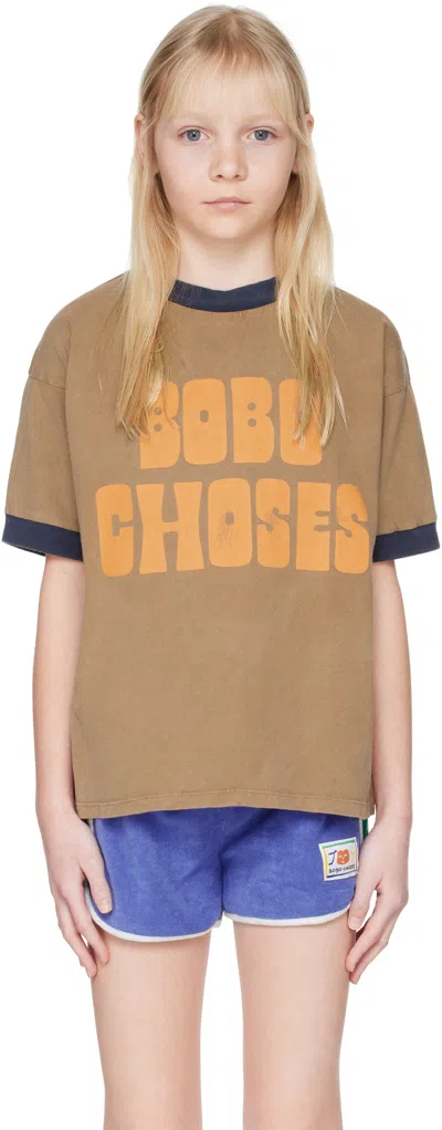 Bobo Choses Kids Brown '' T-shirt