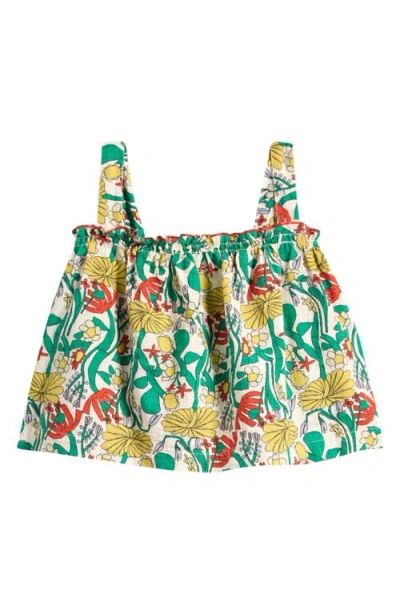 Bobo Choses Kids' Color Herbalist Babydoll Tank In Green