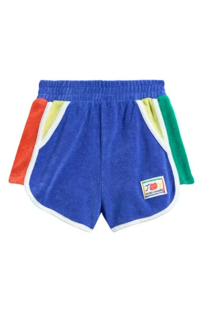 Bobo Choses Kids' Colorblock Organic Cotton Shorts In Blue