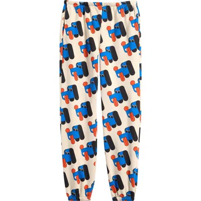 Bobo Choses Kids' Doggy Mate Cotton Sweatpants In Neutral