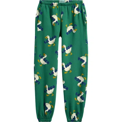 Bobo Choses Kids' La Oca Cotton Sweatpants In Green