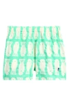 Bobo Choses Kids' Lucky Fish Shorts In Light Green