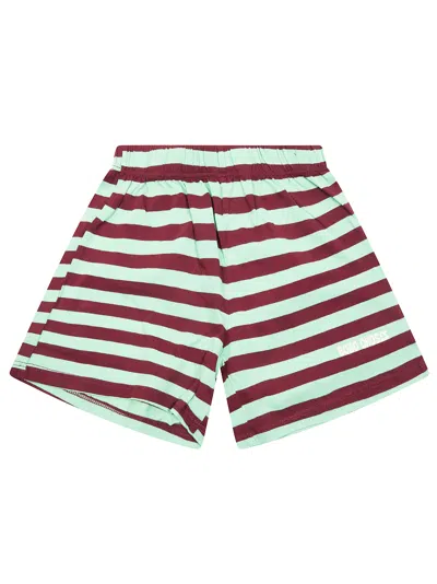 Bobo Choses Kids' Mini Shorts For Summer Style In Verde