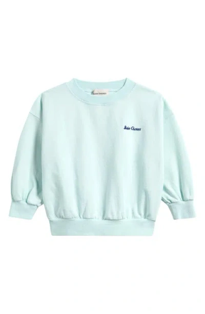 Bobo Choses Kids' Mr. Pickles Organic Cotton Crewneck Sweatshirt In Green