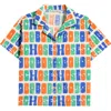 Bobo Choses Logo Printed Cotton Shirt In Off White