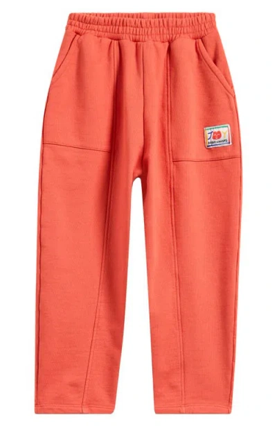BOBO CHOSES BOBO CHOSES KIDS' SMILING RED SWEATPANTS