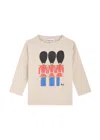 Bobo Choses Little Tin Soldiers Ivory T-shirt In Grey