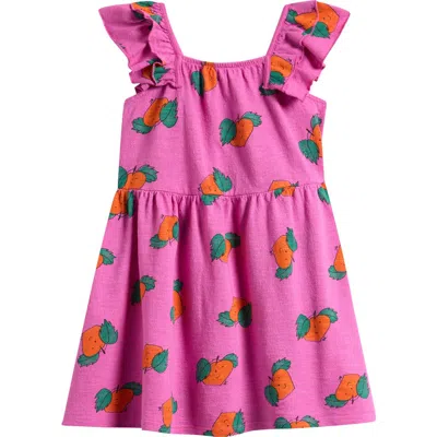 Bobo Choses Kids' Tangerine Organic Cotton Dress In Purple