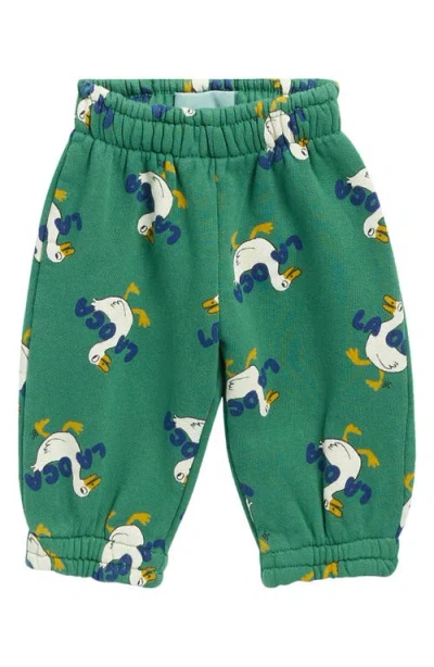 Bobo Choses Babies'  La Oca Cotton Joggers In Green