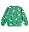 Bobo Choses La Oca Cotton Sweatshirt In Green