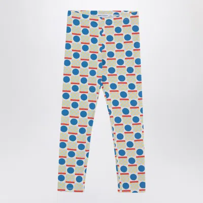 BOBO CHOSES BOBO CHOSES LEGGINGS WITH MULTICOLOUR GEOMETRIC PATTERN